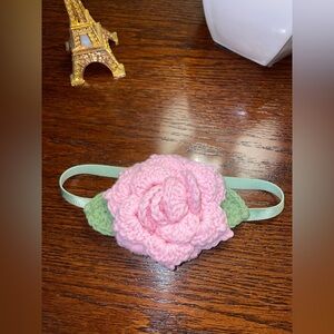 Pink and Green Floral Knit Tieks topper.